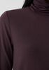 Fine Jersey Scrunch Neck Top