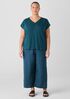 Organic Linen Jersey V-Neck Tee
