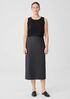 Washable Stretch Crepe Pencil Skirt
