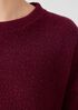 Boucle Wool Knit Crew Neck Box-Top