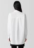 Washed Organic Cotton Poplin Classic Collar Long Shirt