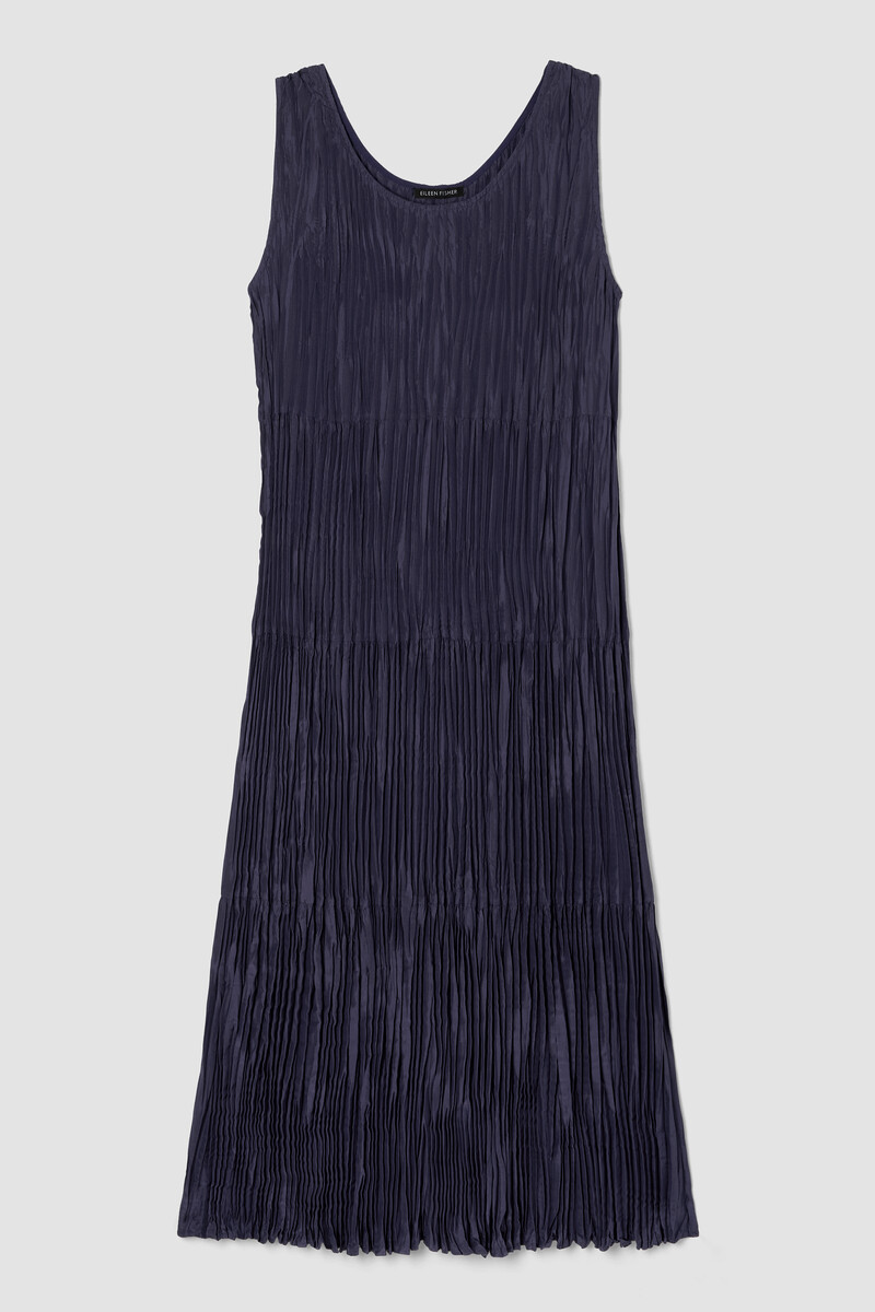 Crushed Silk Tiered Dress Crushed Silk Tiered Dress