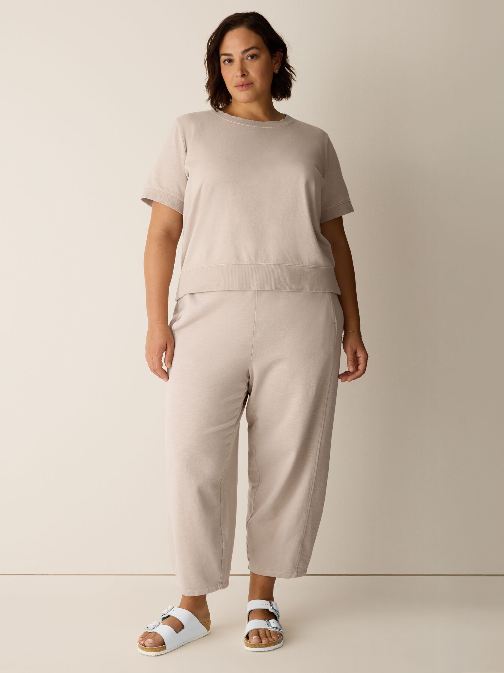 Garment-Dyed Organic Cotton Terry Wedge Tee