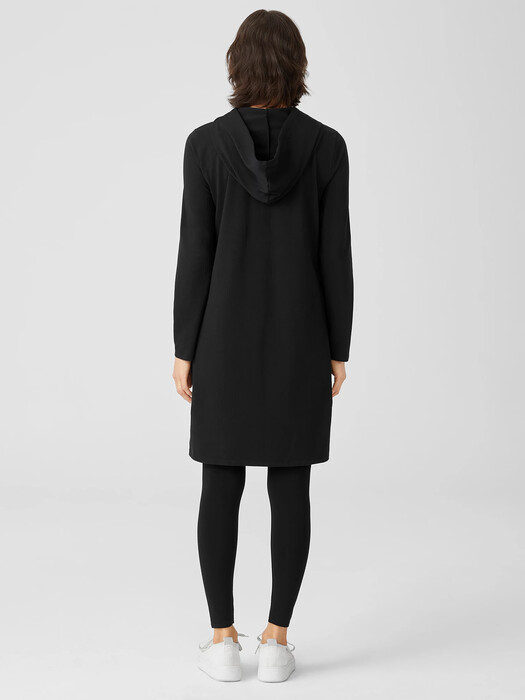 Traceable Organic Cotton Jersey Hooded Dress | EILEEN FISHER Traceable Organic Cotton Jersey Hooded Dress | EILEEN FISHER