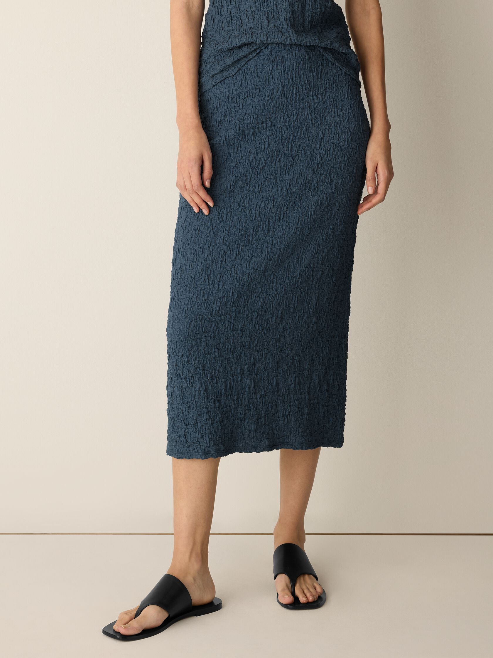 Bubble Jacquard Pencil Skirt