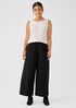 Silk Georgette Crepe Wide-Leg Pant