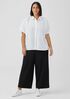 Washed Organic Cotton Poplin Short-Sleeve Shirt