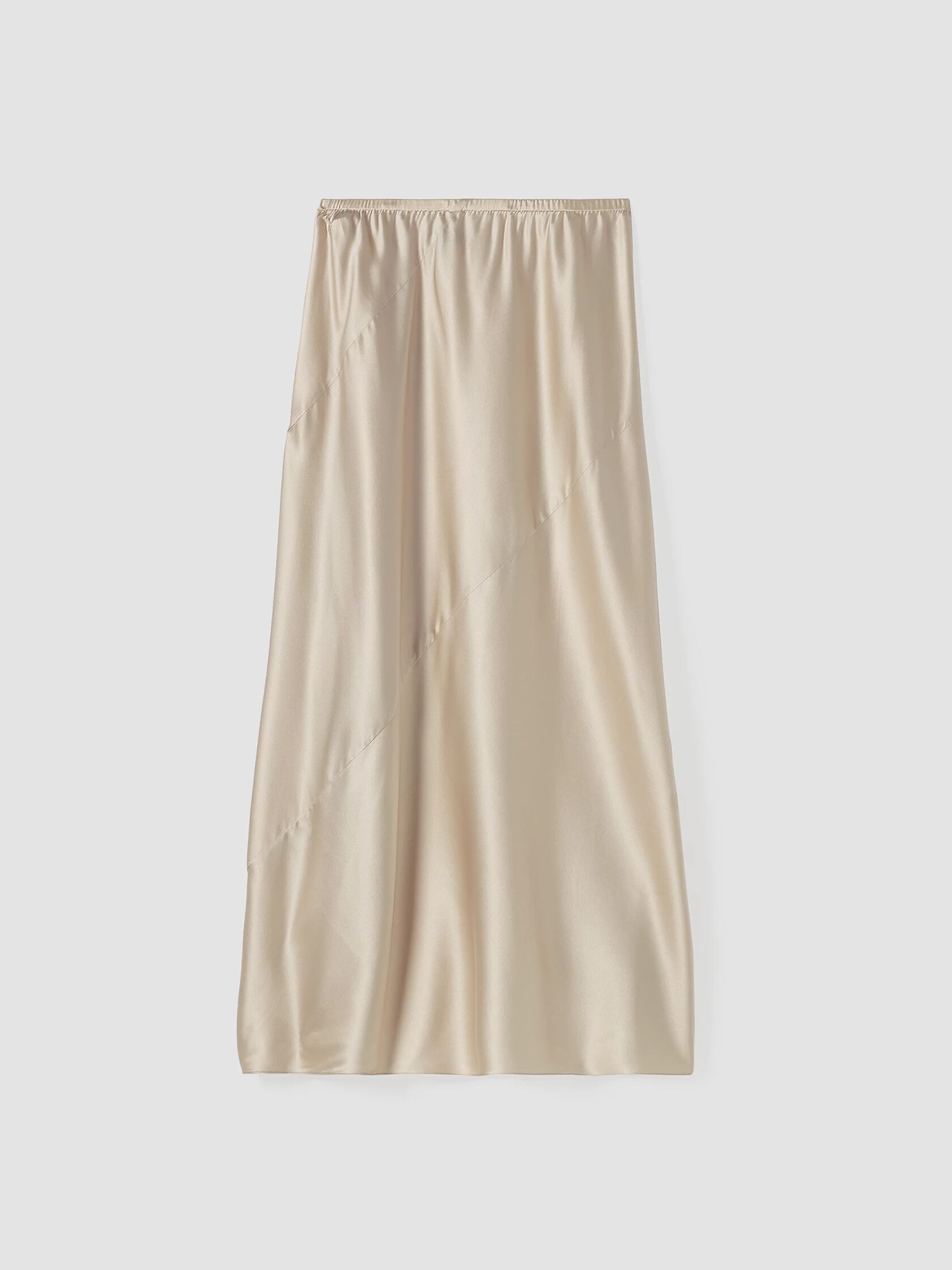 Stretch Silk Charmeuse Bias Skirt | EILEEN FISHER