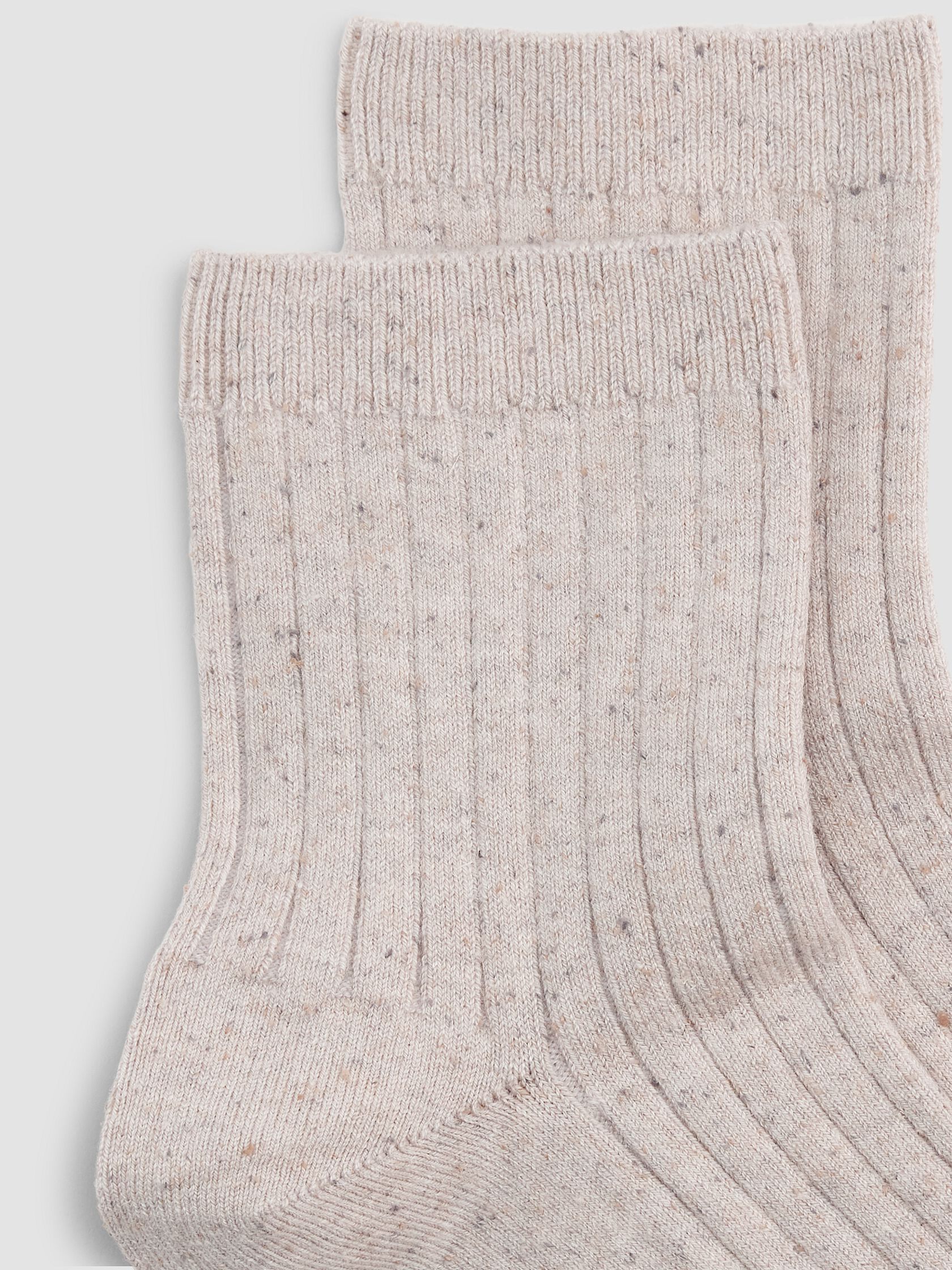 Speckle Rib Quarter Crew Sock