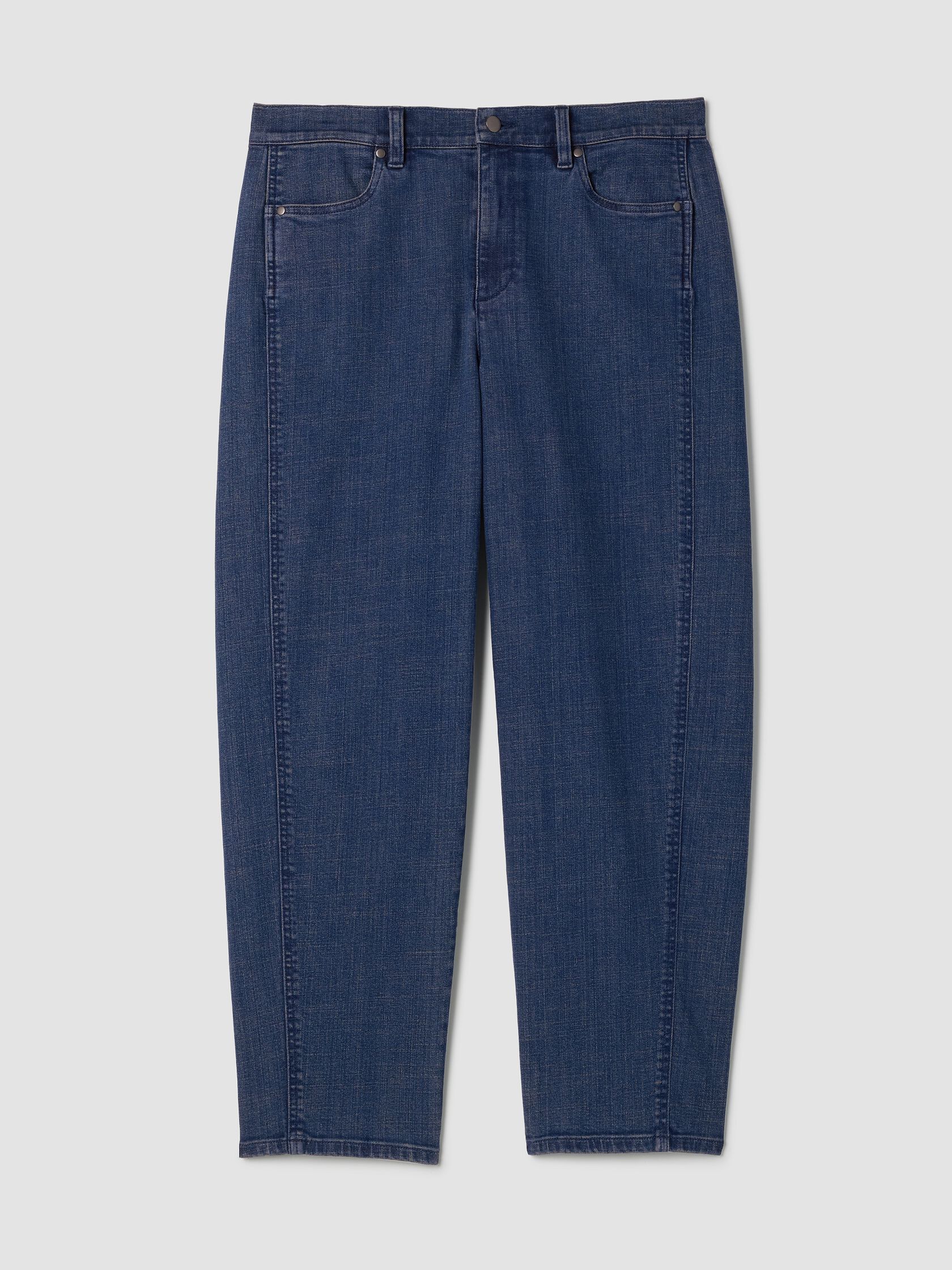 Cotton Stretch Denim Lantern Jean