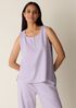 Organic Cotton Interlock Henley Sleep Tank