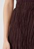 Crushed Silk Habutai Tiered Skirt