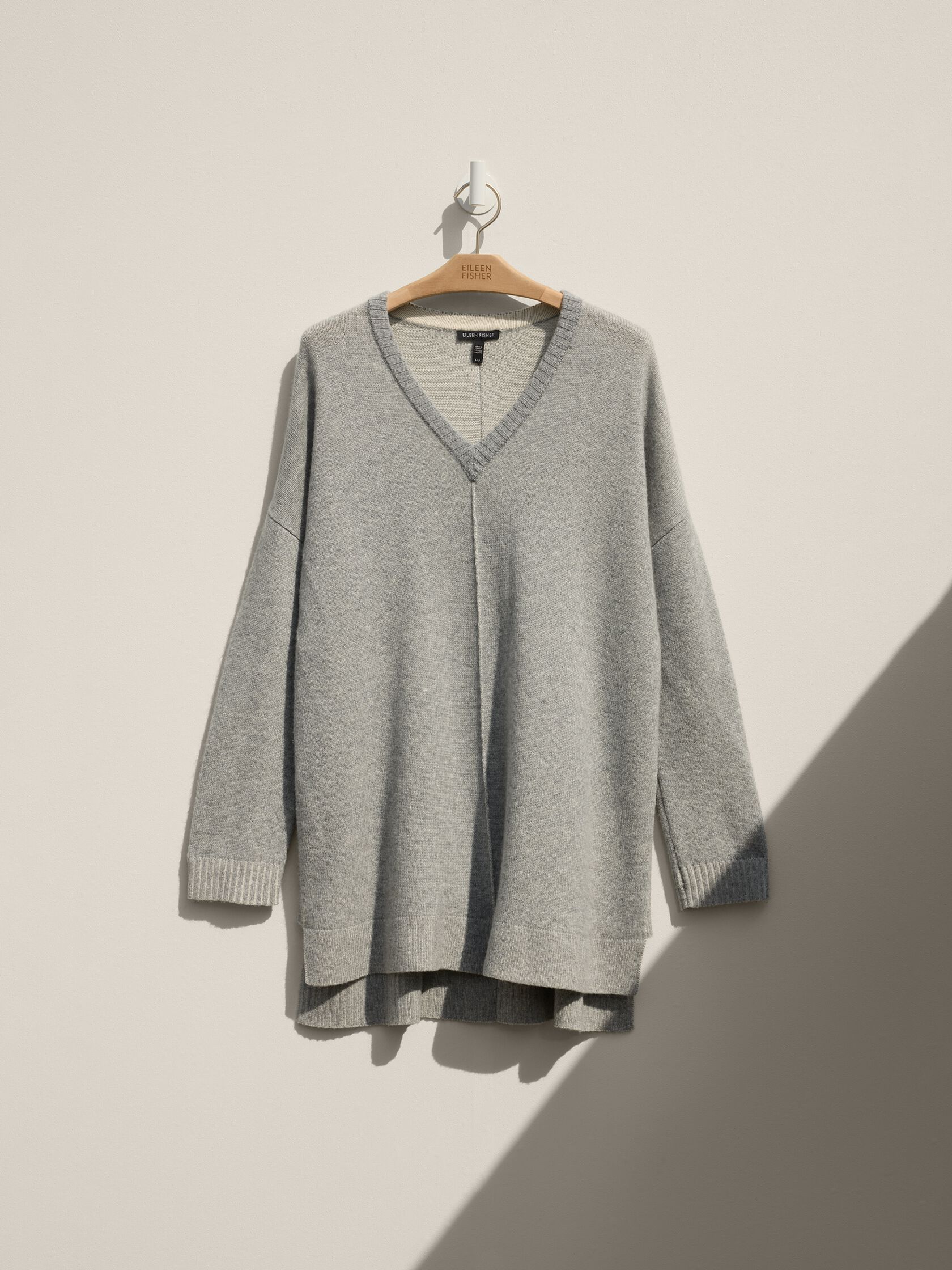 Renew Tonal Pleated Cashmere Pullover, L