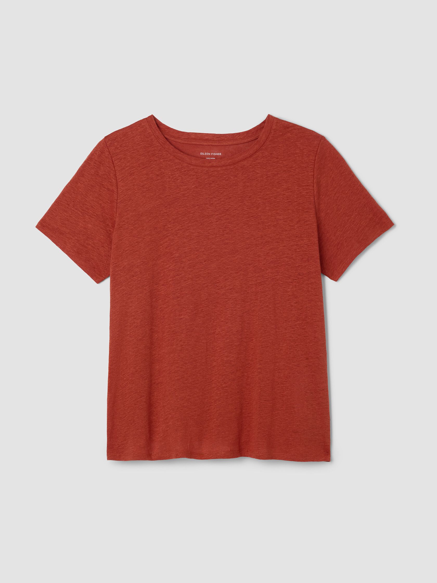 Organic Linen Jersey Crew Neck Tee