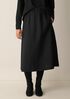 Quilted Silk A-Line Skirt