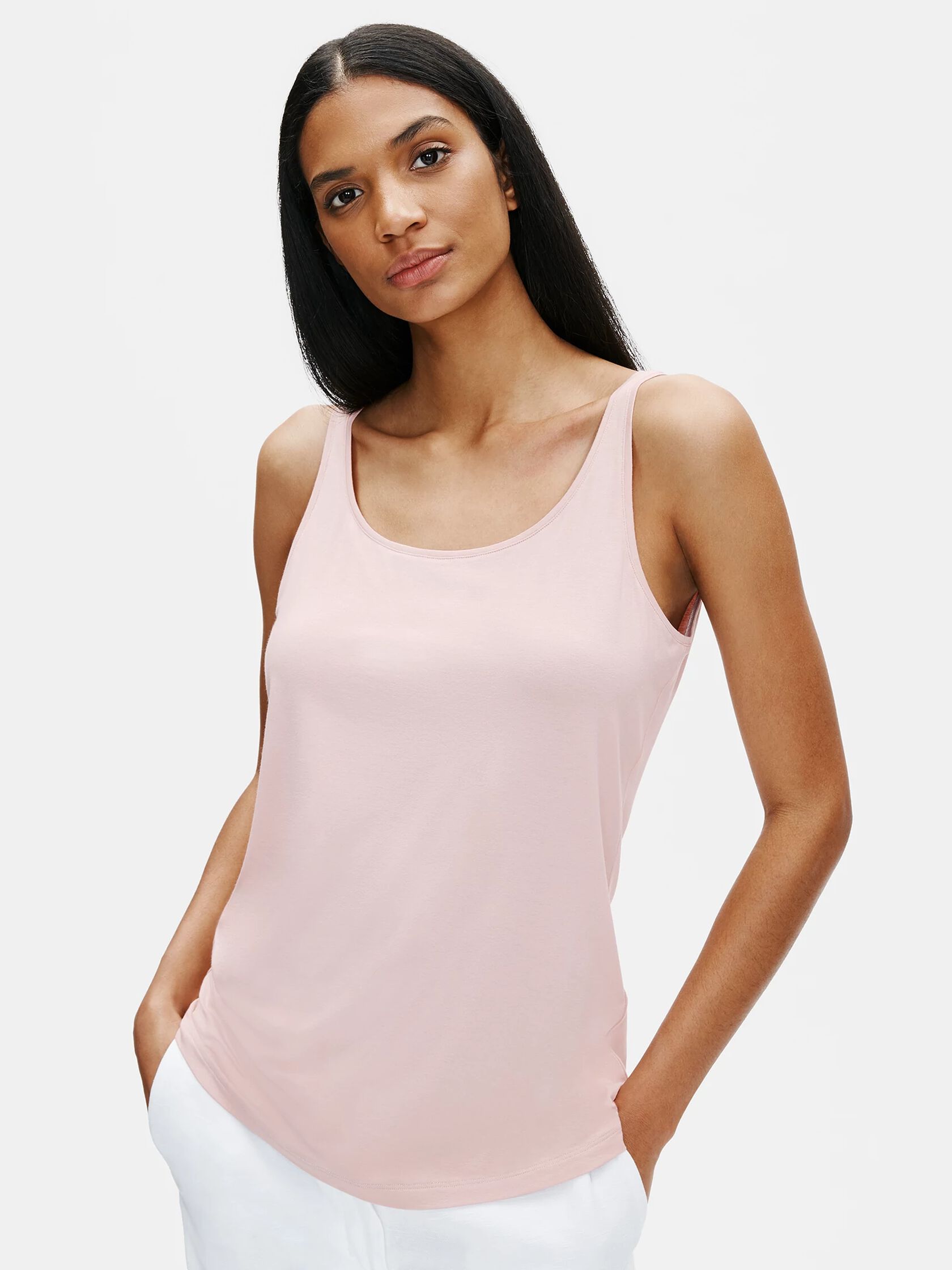 Lightweight Viscose Jersey Slim Tank