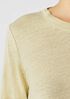 Organic Linen Jersey Crew Neck Top