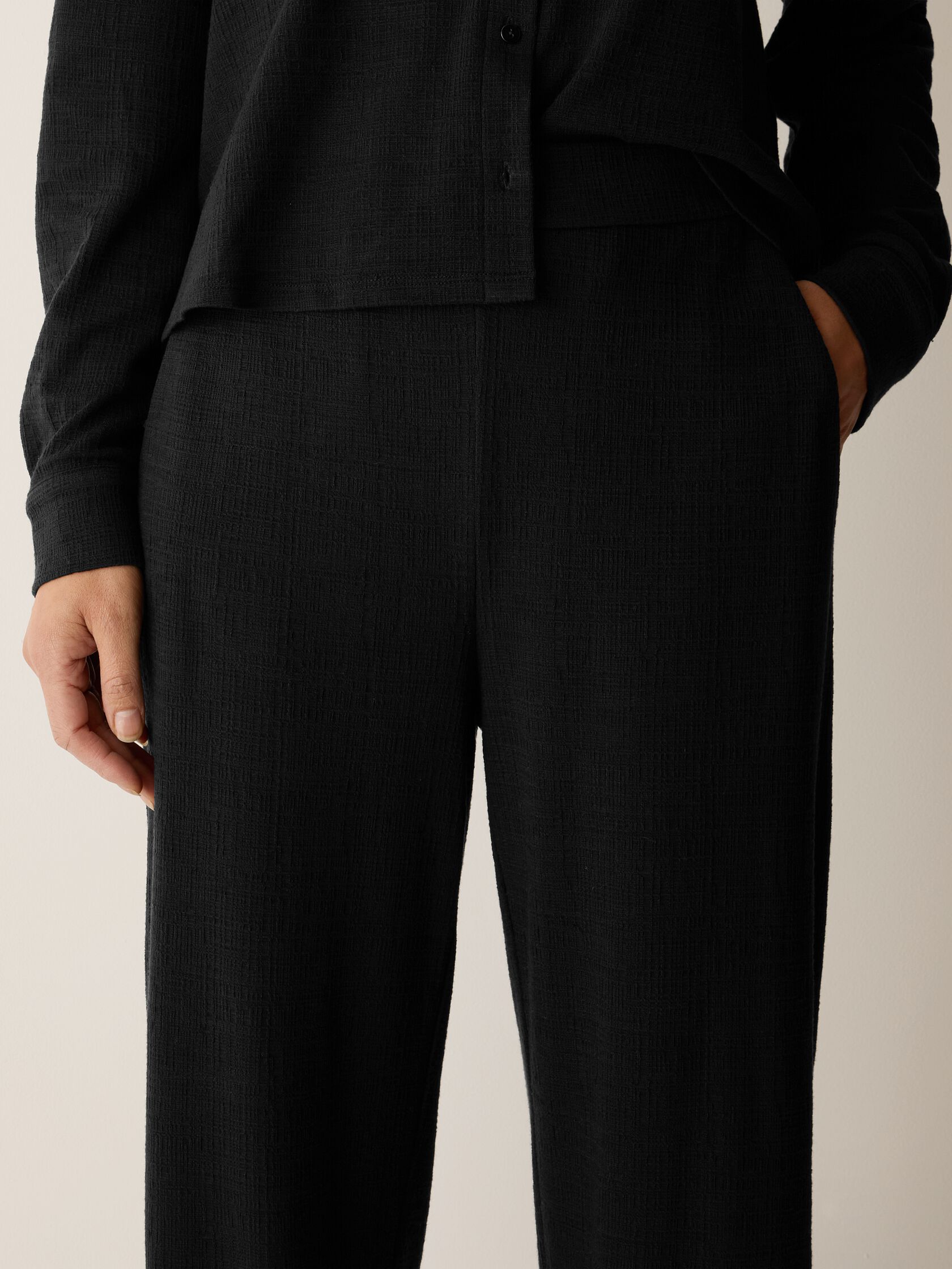 Cross Hatch Stretch Jersey Straight Pant