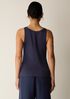 Organic Cotton Stretch Rib Scoop Neck Tank