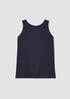 Silk Georgette Crepe Ballet Neck Tank