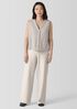Lightweight Boiled Wool Vest in Regenerative Wool