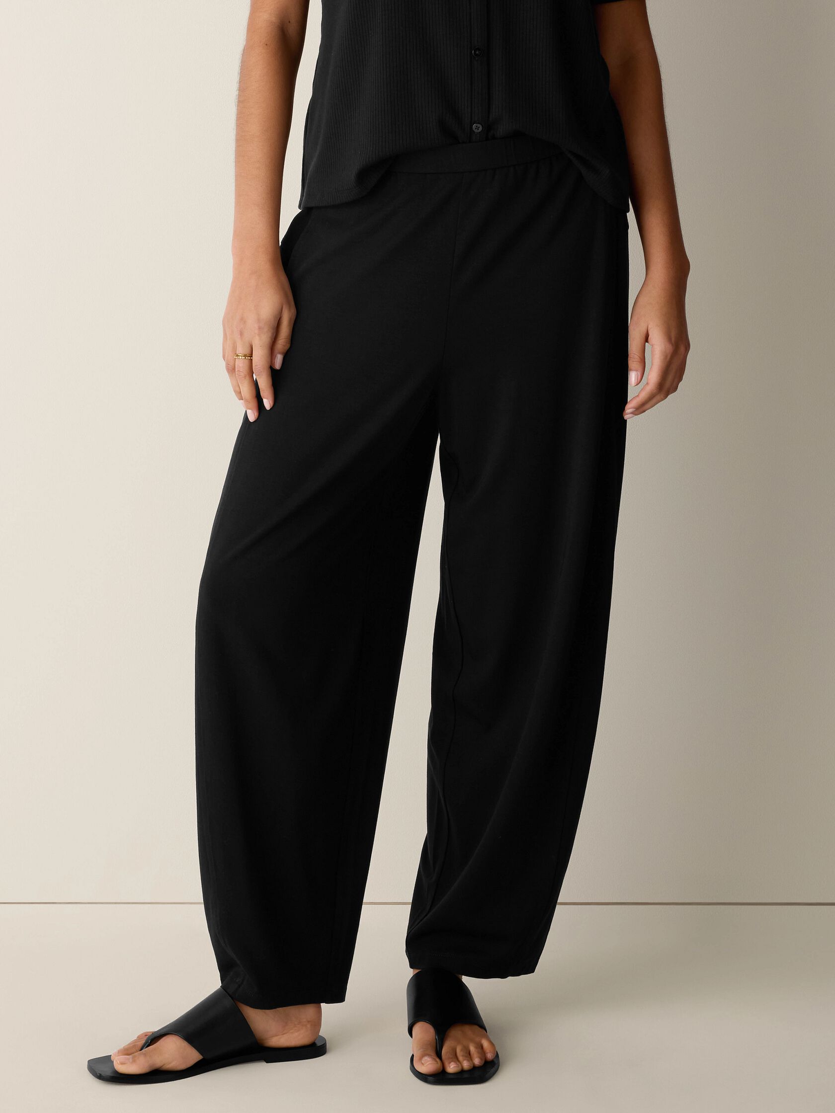Stretch Jersey Knit Lantern Pant