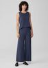Stretch Jersey Knit Wide-Leg Pant