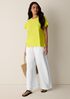 Organic Cotton Slubby Jersey Crew Neck Tee