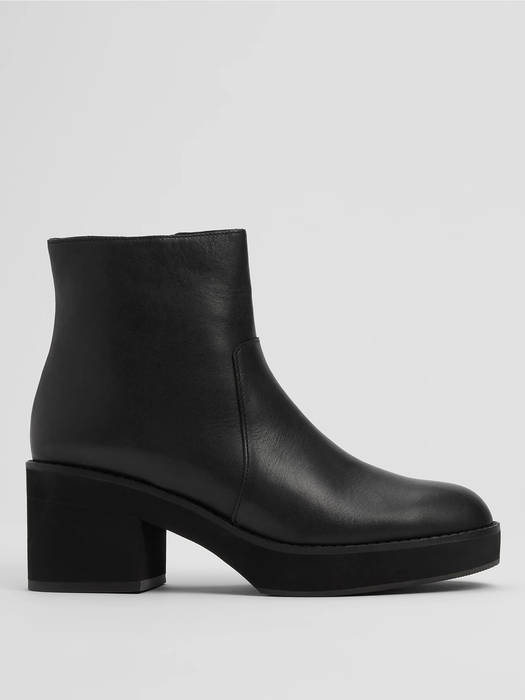 Hours Leather Platform Bootie