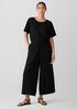 Woven Plissé Jumpsuit