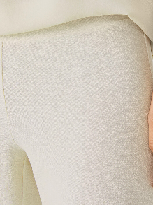 Washable Stretch Crepe Slim Pant