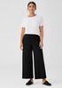 Stretch Jersey Knit Wide-Leg Pant