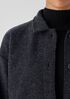 Lightweight Boiled Wool Classic Collar Jacket in Regenerative Wool