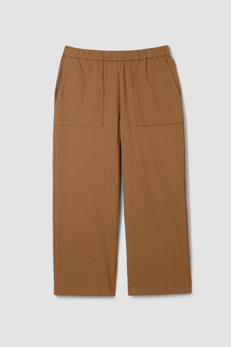 Organic Cotton Pucker Straight Pant Organic Cotton Pucker Straight Pant