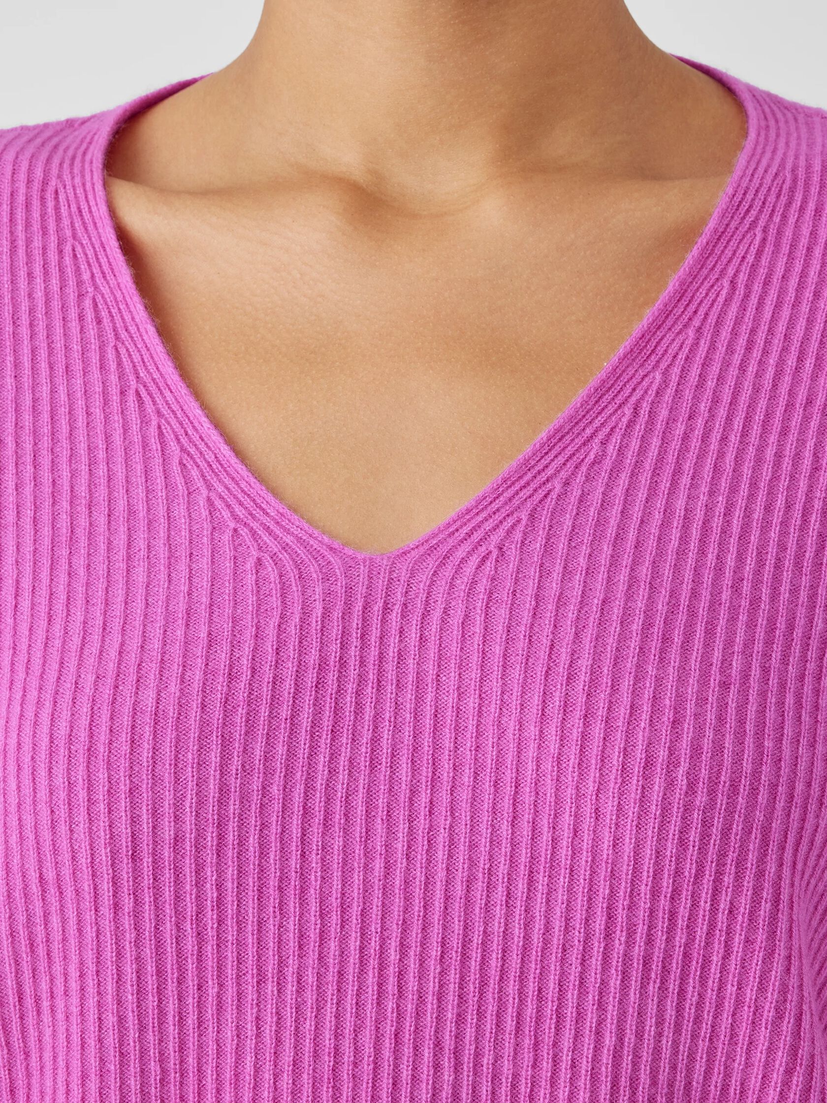 Italian Cashmere V-Neck Top