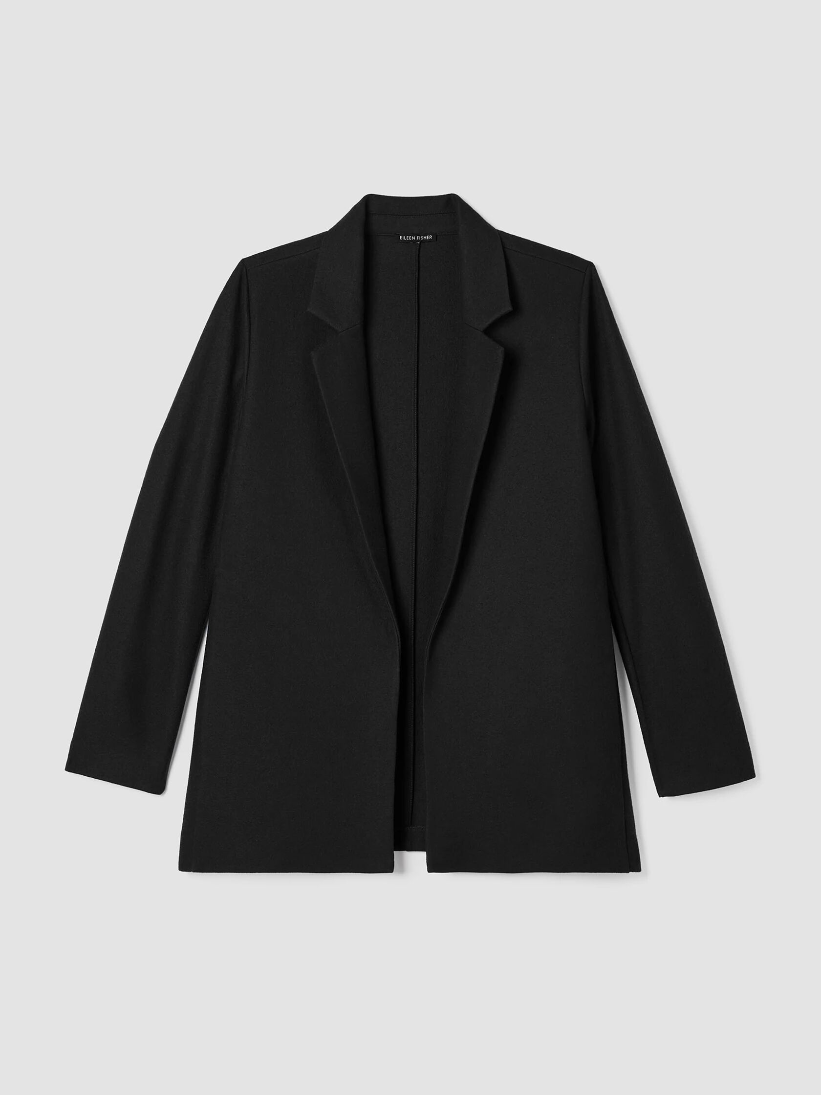 Boiled Wool Jersey Long Blazer