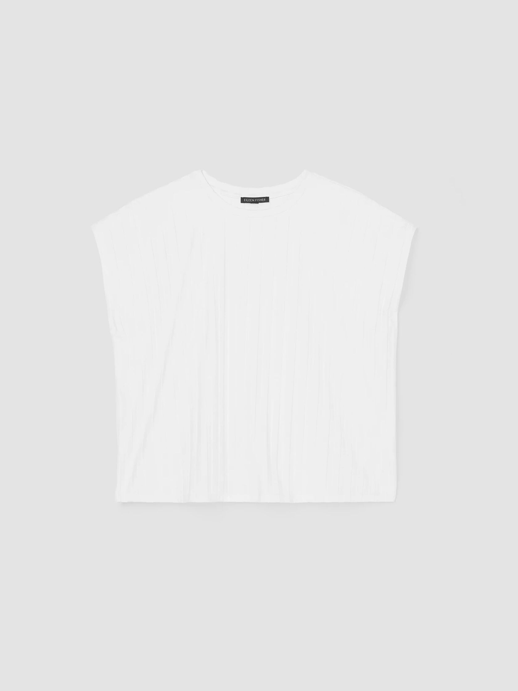 Wide Rib Stretch Square Top