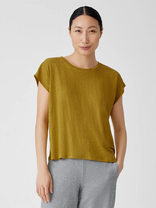 Organic Linen Jersey Square Top