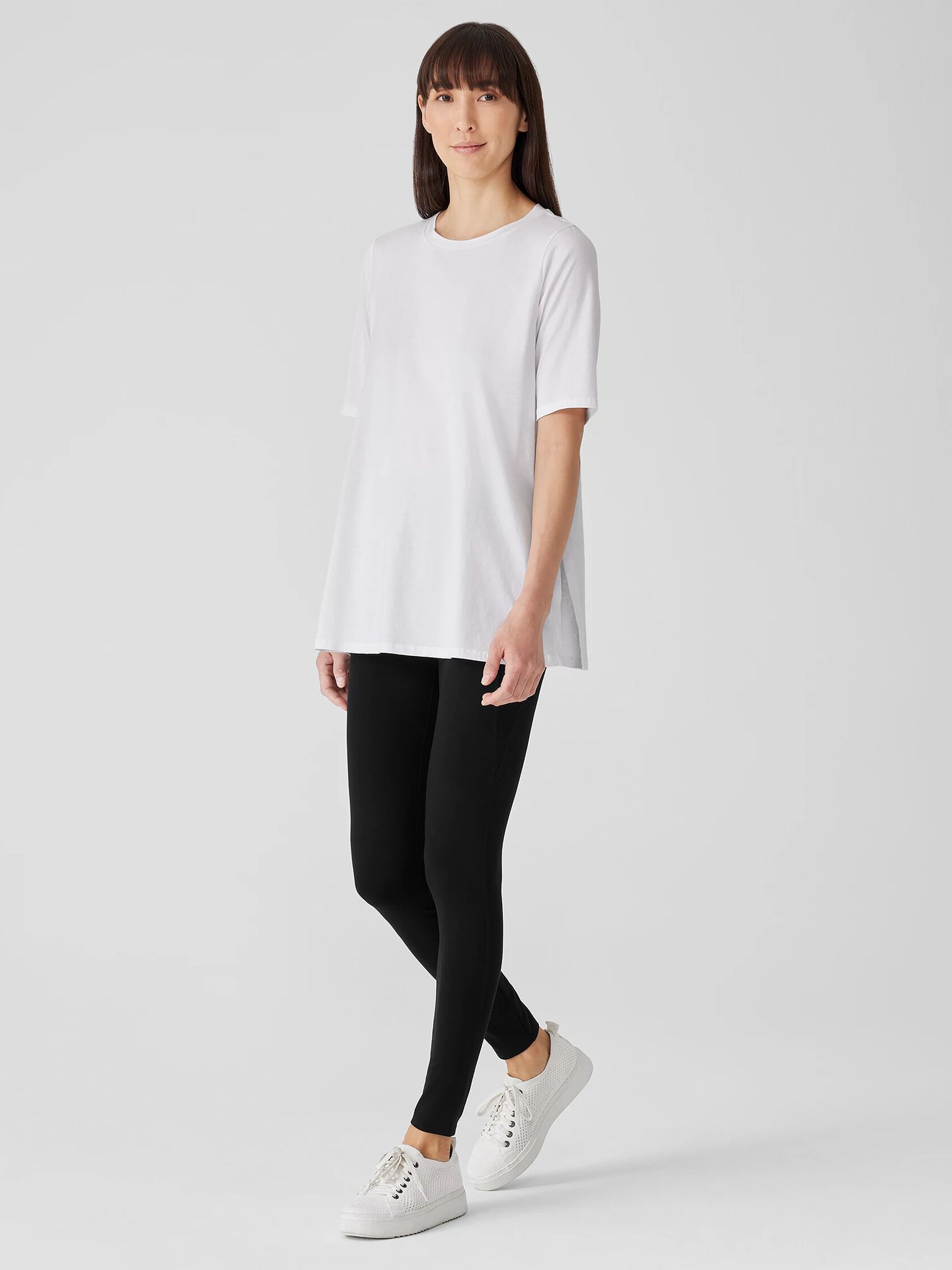 Organic Pima Cotton Jersey Long Tee