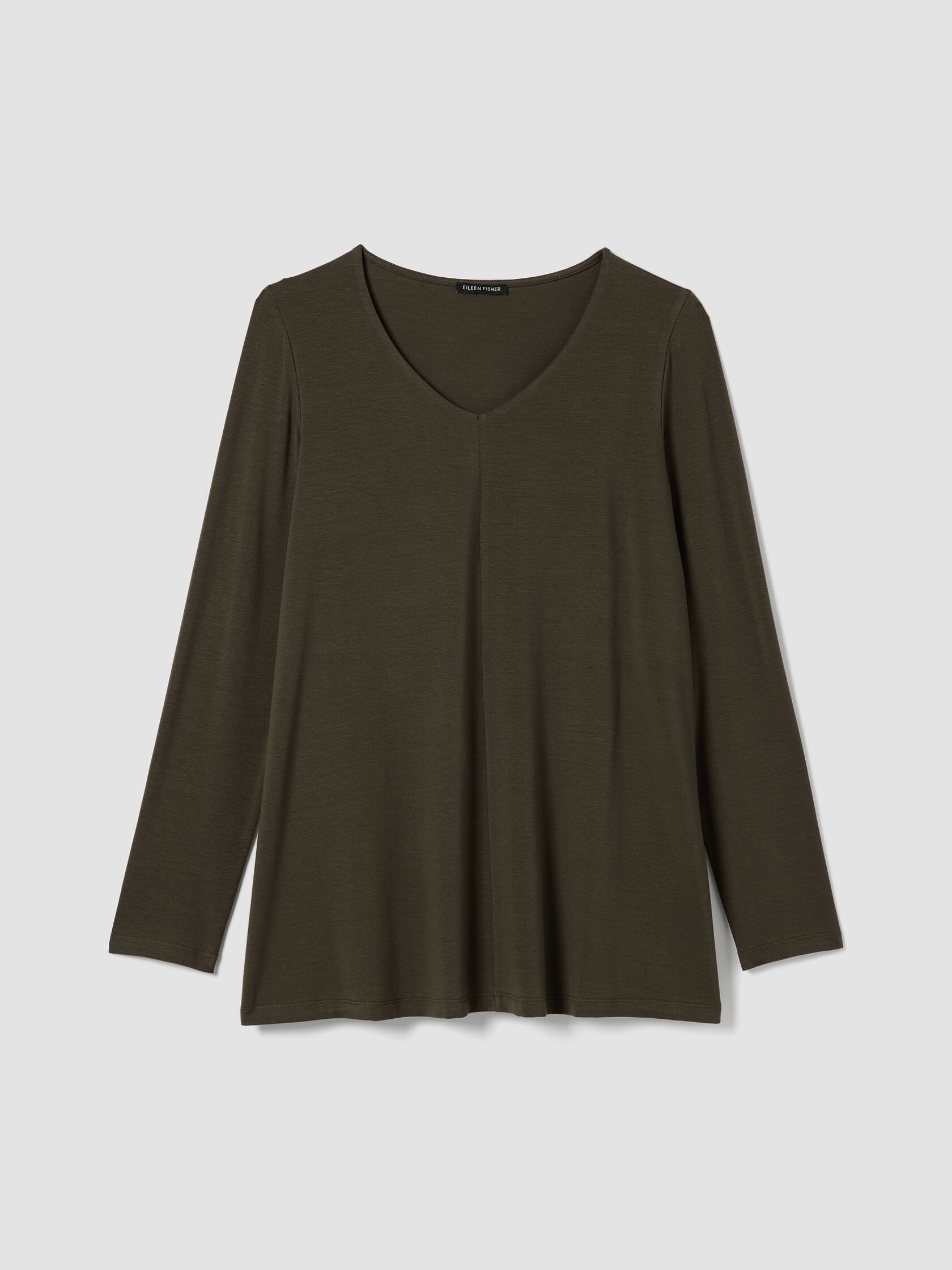 Fine Jersey V-Neck Long Top