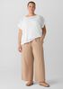 Washed Organic Cotton Poplin Wide-Leg Pant