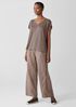 Organic Linen Jersey V-Neck Tee
