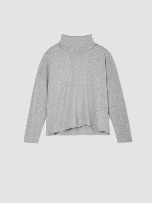 Italian Cashmere Scrunch Neck Top