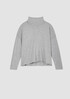 Italian Cashmere Scrunch Neck Top