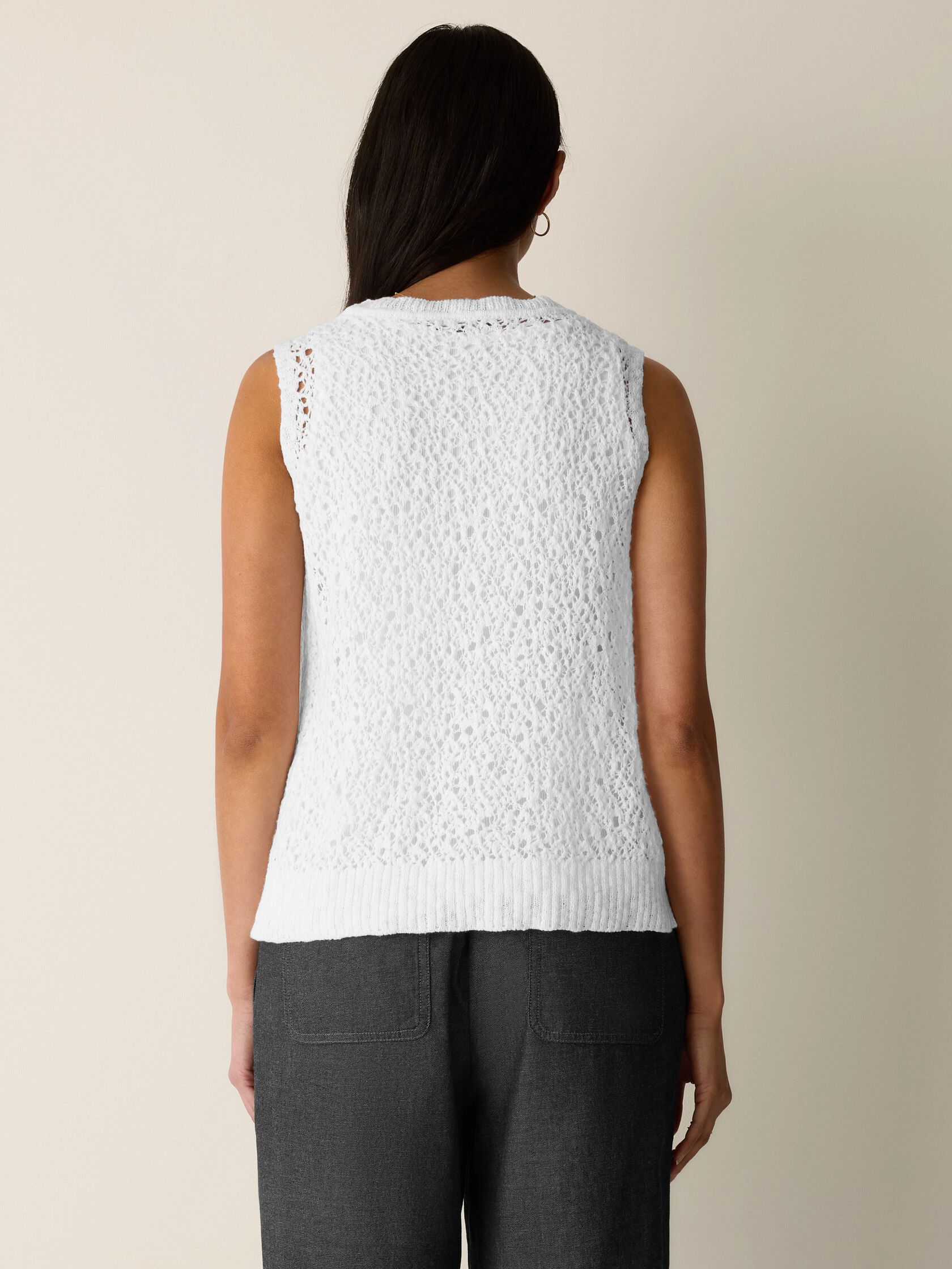 Peruvian Organic Cotton Slub Jewel Neck Tank