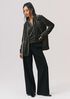 Washable Flex Ponte Pintuck Wide Trouser