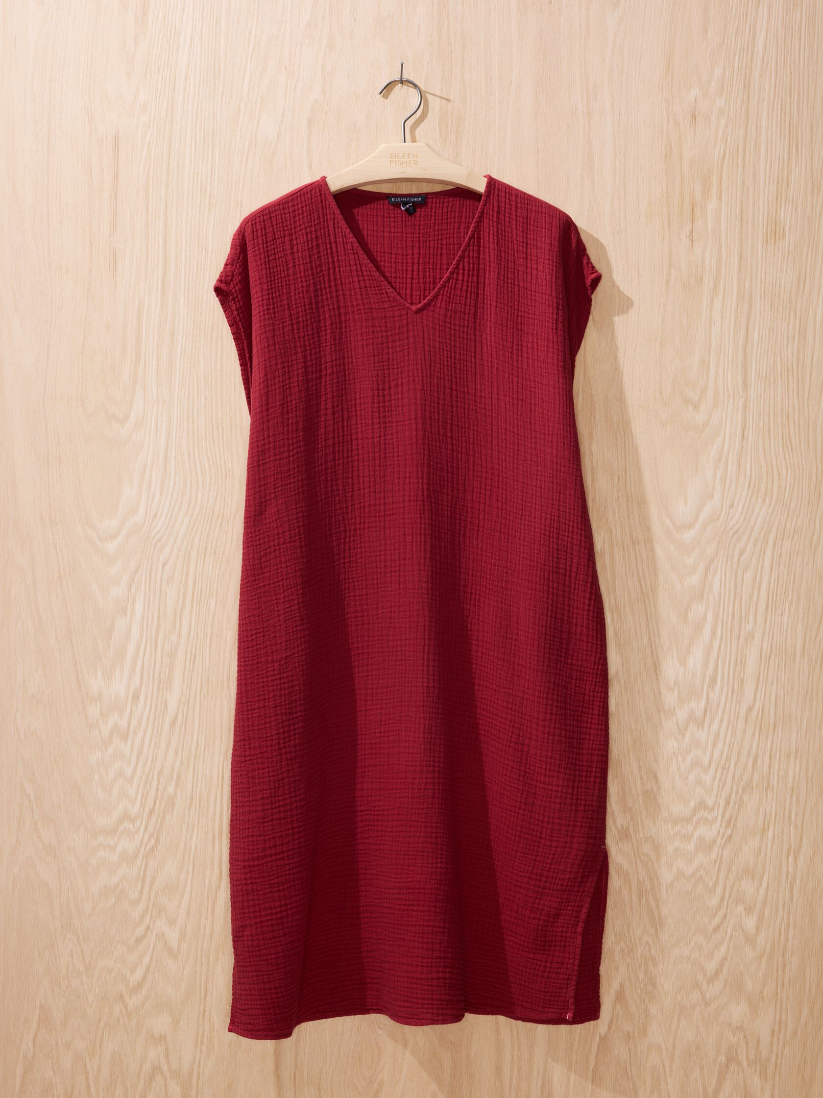 Renew Overdye Textured Cotton Dress, S