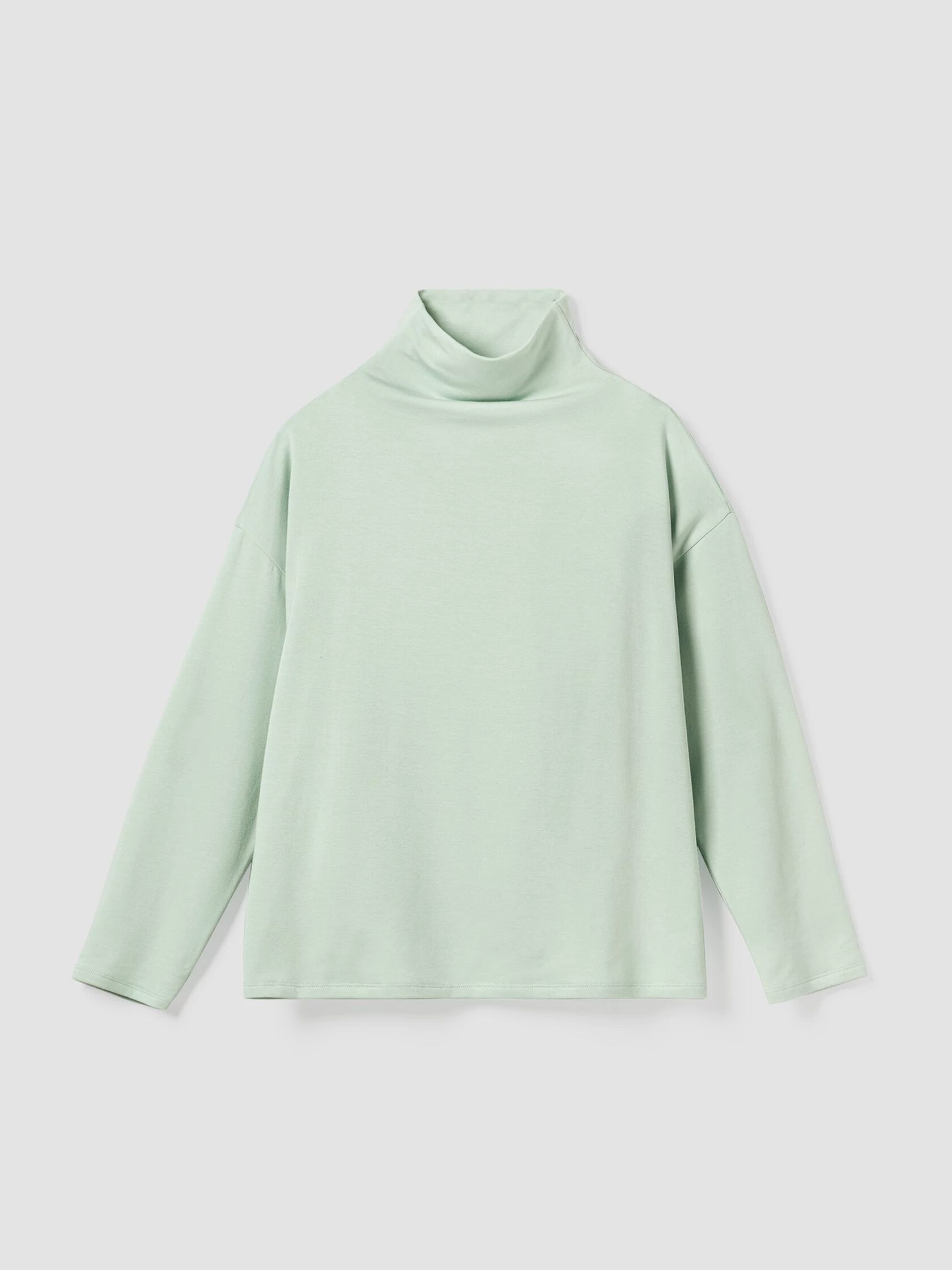 Cozy Brushed Terry Hug Funnel Neck Box-Top