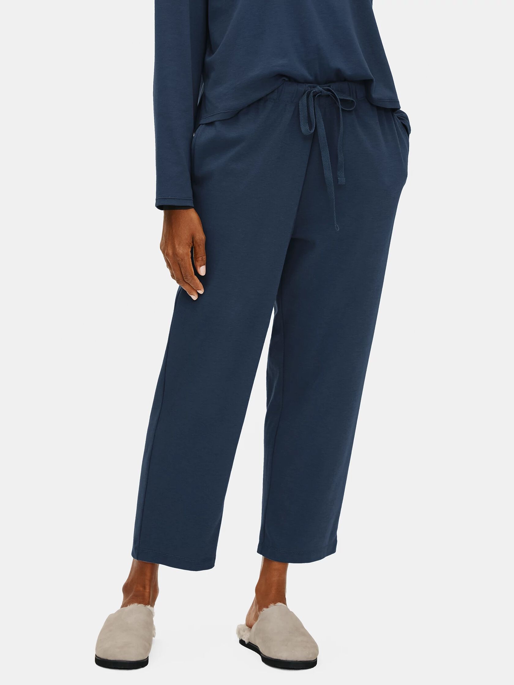 Cozy Organic Cotton Interlock Slouchy Pant