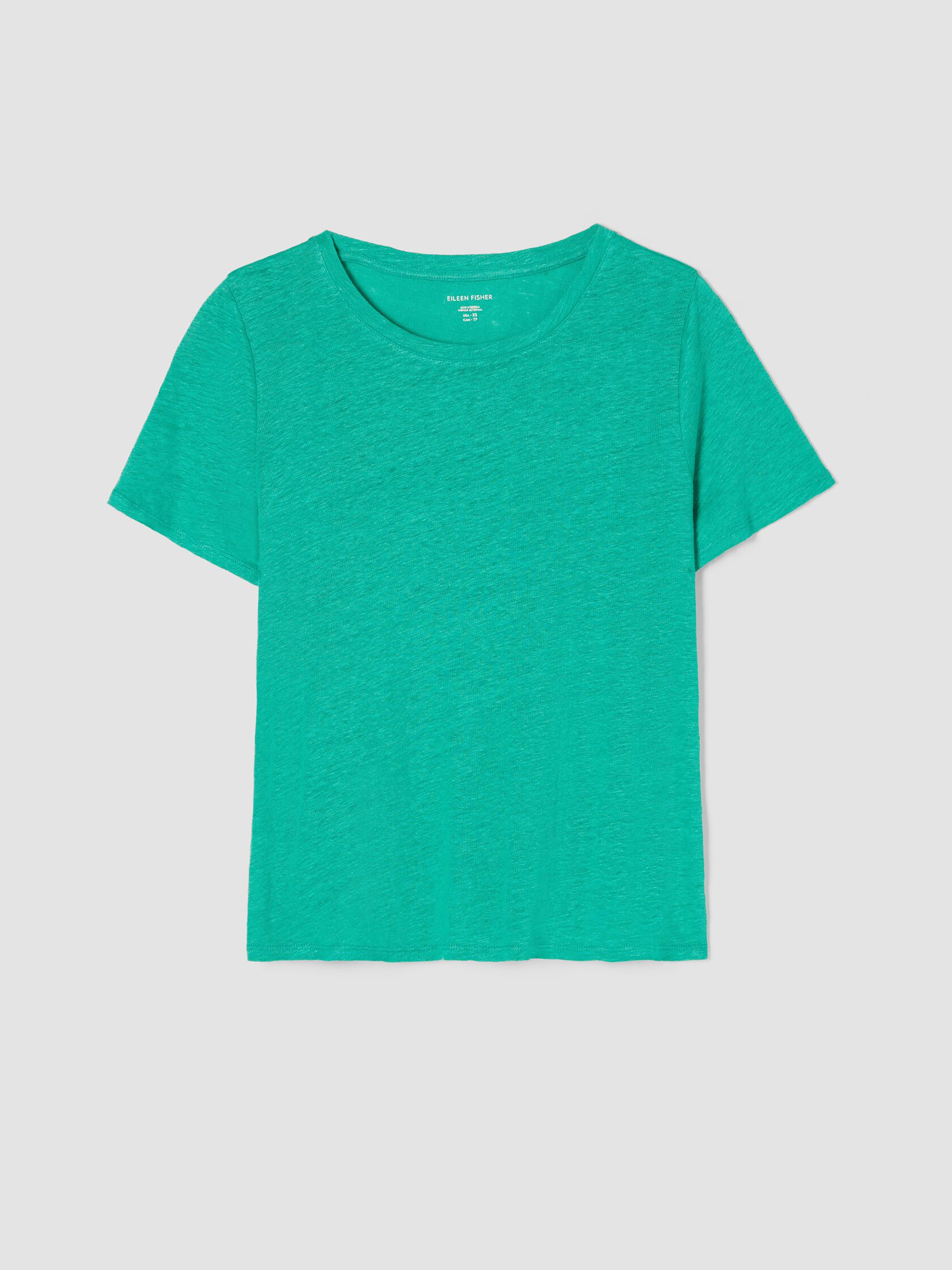 Organic Linen Jersey Crew Neck Tee